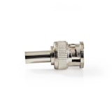 thumbnail of Nedis BNC-Stecker - Gerade - Stecker - Vernickelt - 50 Ohm - Kräuseln - Kabeleingangsdurchmesser: 6.0 mm - Stahl - Silber - 25 Stück - Umschlag