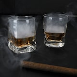 thumbnail of 12x Frosty Whisky-Gläser 250ml Tumbler D.O.F. Glas Scotch dicker Boden Relief