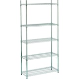 thumbnail of King Home Scaffale cromato in metallo a 5 ripiani largo cromato