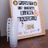 thumbnail of Carafes réutilisables en plastique transparent jaugée 1,4 L par 10