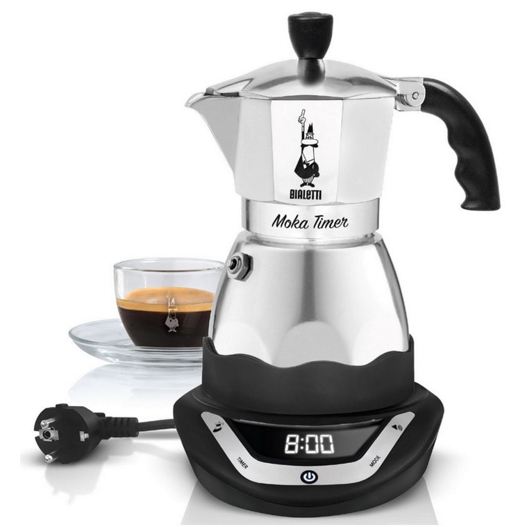 Bialetti Moka Timer 6 Tassen, programmierbarer Espressokocher