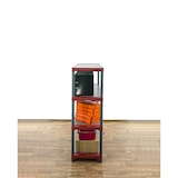 thumbnail of PROREGAL Kunststoffregal GREY BEAR Low, HxBxT 138x140x46cm, Fachlast 70kg, Grau-Rot Kunststoff-Regal Euro-Regal Stecksystem Lagerregal