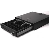 thumbnail of Kassenlade iQCash410ZS-Un RJ-11 mit Zahlenschloss und Untertischhalterung, Kassenschublade Geldlade Geldschublade