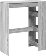 thumbnail of vidaXL Bartisch mit Regal Grau Sonoma 90x40x103,5 cm Holzwerkstoff