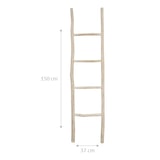 thumbnail of Biscottini Holzleiter 37x4x150cm - Handtuchhalter für Boden und Wand - Handtuchhalterleiter fürs Badezimmer - Moderne dekorative Leiter - Lagerregal