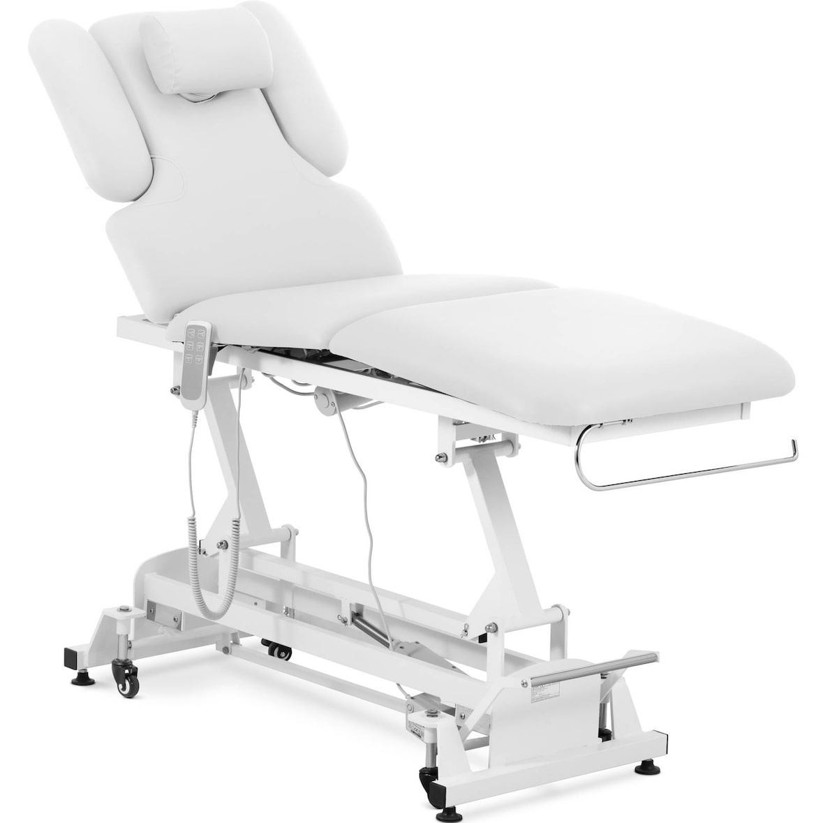 physa - Physa Physa Nantes White_PH Table De Massage Professionnelle Électrique Lit De Massage Table De Soin Kiné 3 Moteurs Blanc 200 kg