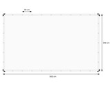 thumbnail of ECD Germany Abdeckplane Gewebeplane mit Ösen 3x5 m 15m² 260g/m² Weiß aus Polyethylen Schimmelresistent Wasserdicht Reißfest Schutzplane Bootsplane