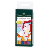 thumbnail of Faber Castell Tuschestift Pitt Artist Pen B 6er Basic