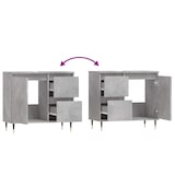 thumbnail of vidaXL Badschrank Betongrau 65x33x60 cm Holzwerkstoff