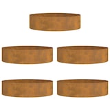 thumbnail of vidaXL Plantenring 5 pcs Bruin 80 x 80 x 20 cm Cortenstaal