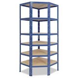 thumbnail of shelfplaza HOME 180x70x45 cm Eckregal in blau mit 6 Böden und 145 kg Traglast pro Boden