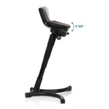 thumbnail of Taburete / silla de trabajo TOP WORK 34 PU negro espuma marco métalico hjh OFFICE