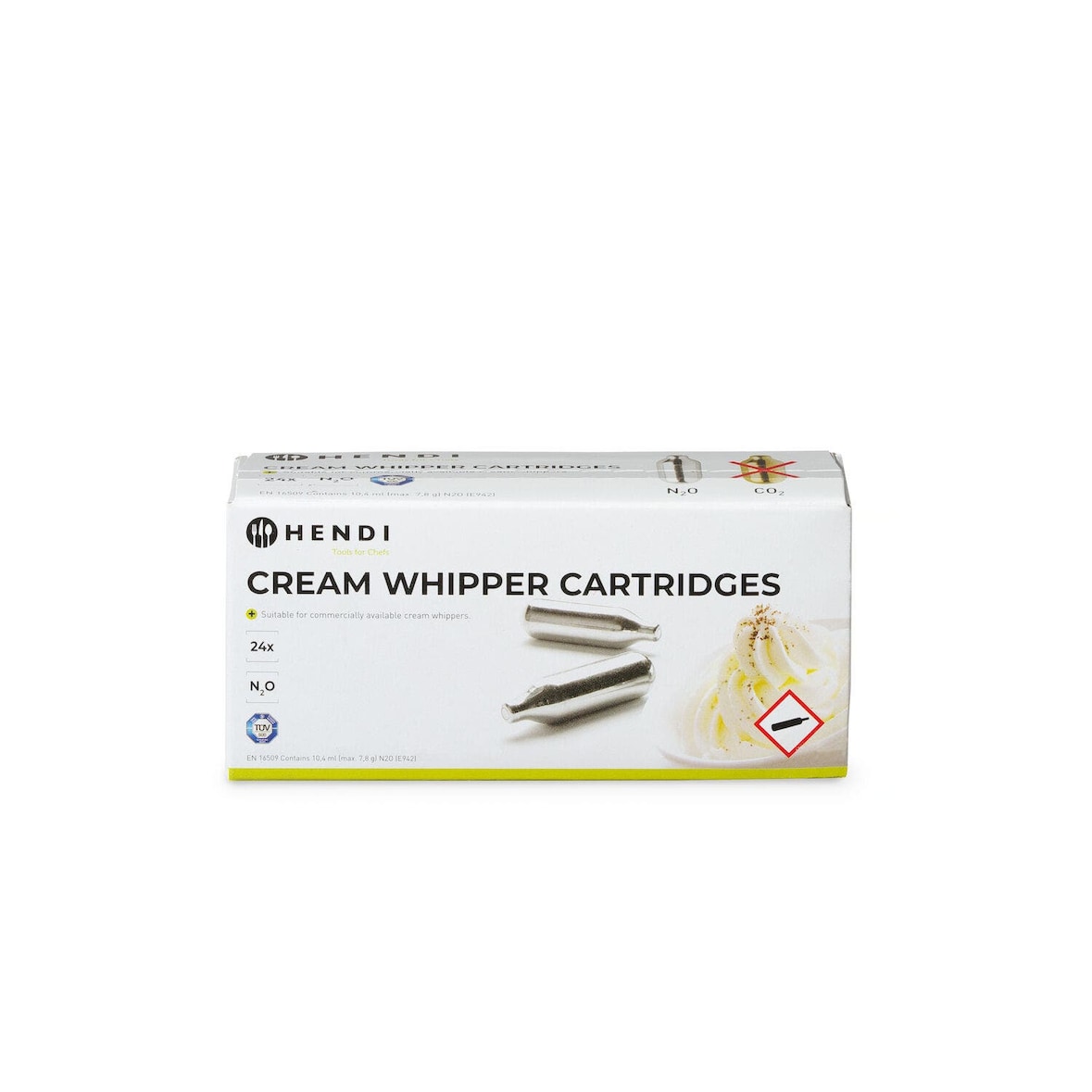 Capsula per panna, richariche di gas n2o HENDI, 24 pezzi
