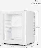 thumbnail of Brooklyn 23 Mini-Kühlschrank Glastür LED Ablage Weiß