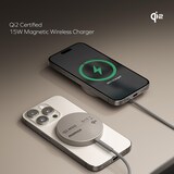 thumbnail of Chargeur Sans Fil MagSafe 15W Ultra Fin Durable Design Premium En Or Titane YONIS