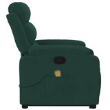 thumbnail of vidaXL Massagesessel mit Aufstehhilfe Dunkelgrün Samt