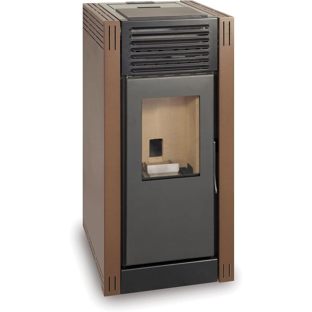 TJ - Estufa de Pellets Modelo EVA de 7 kW - Color Marrón