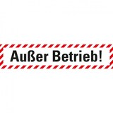 thumbnail of Aufkleber I Wartungsaufkleber Außer Betrieb!, Folie, selbstklebend, 100x20mm, 7/Bogen