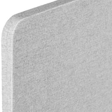 thumbnail of Schreibtisch Trennwand Noisy mit abgerundeten Ecken - 160 x 40 cm, grau