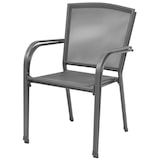 thumbnail of vidaXL Tuinstoelen stapelbaar 2 st staal grijs