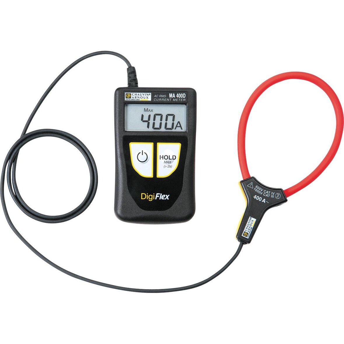 Chauvin Arnoux MA 400D-250 Stromzange, Hand-Multimeter digital CAT IV 600 V Anzeige (Coun P01120576Z