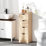 thumbnail of HOMCOM Mobile Bagno Salvaspazio 4 Cassetti in Stile Nordico Legno