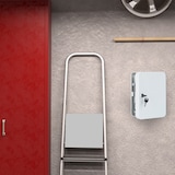 thumbnail of Relaxdays Schlüsselkasten Metall, abschließbar, 48 Haken, Schlüsselschrank inkl. Schlüsselanhänger, 25x18x7,5cm, grau