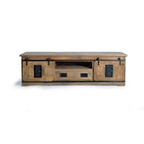 thumbnail of Mueble TV en madera de mango estilo industrial con dos puertas