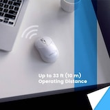 thumbnail of Perixx PERIMICE-802W, Bluetooth-Maus für PC und Tablet, schnurlos, weiß