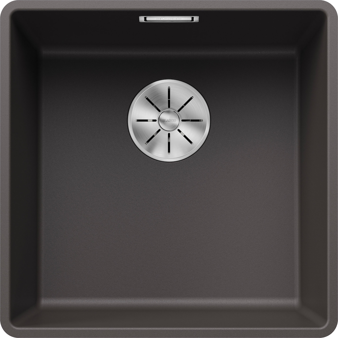 BLANCO SUBLINE 400-F flächenbündige Spüle / SILGRANIT / Felsgrau / Stopfen -