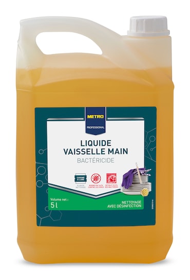 METRO Professional Liquide vaisselle main bactéricide 5 L