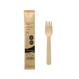 thumbnail of MONOUSO - Forchetta di Legno Imbustata 16cm (25 Pezzi)