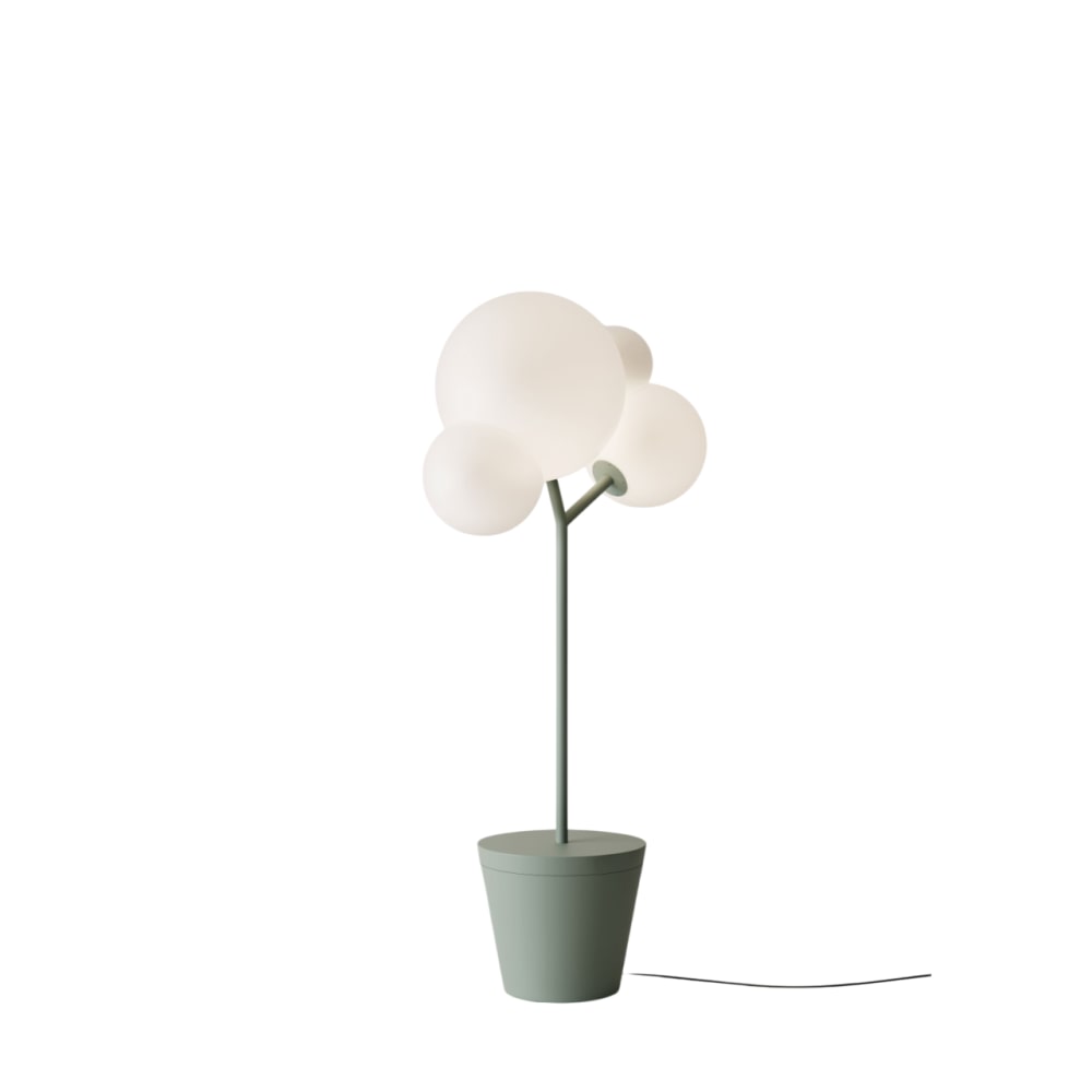 Zafferano - Lampada da terra Tree of Light per esterni e interni Salvia - Piantana LED E27 - Piano d'appoggio regolabile