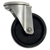 thumbnail of Roda giratória em aço inoxidável com travão ø100 mm.