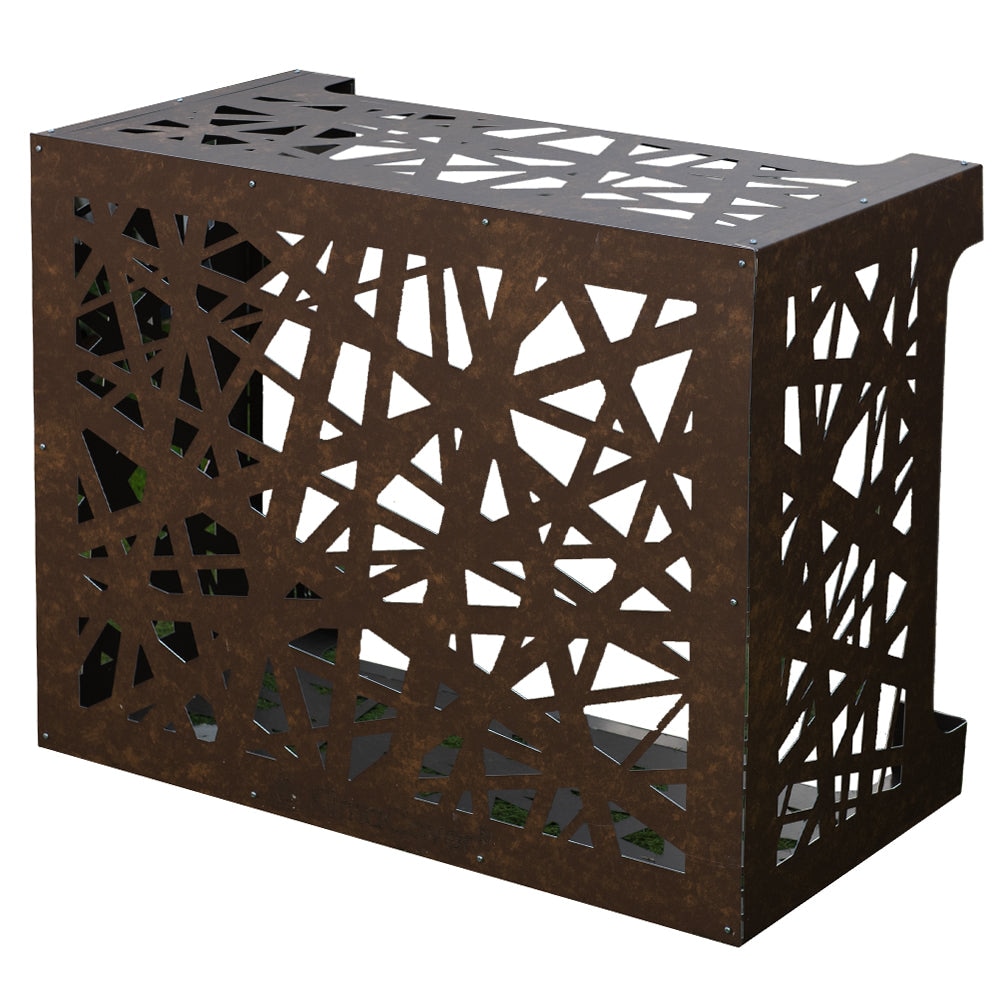Divina Home -  Klimaanlagenabdeckung für ARTIST-Klimaanlage Bronzebraunes Corten-Aluminium L86 x T44 x H68 cm