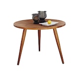 thumbnail of Ócrea Mesa redonda de madera maciza de roble con 3 patas. Mesas para restaurantes