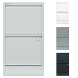 thumbnail of Bisley Home Filer Hängeregistraturschrank mit Schloss aus Stahlblech, 2 Schubladen, einbahnig - Hängeregisterschrank abschließbar, Hängeregistratur