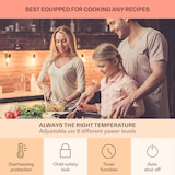 thumbnail of Virtuosa EcoAdapt Induktionskochfeld 4 Zonen 7200W Glas schwarz Schwarzes Glas