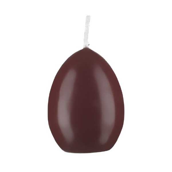 Kopschitz Kerzen Eierkerzen Bordeaux 60 x 45 mm, Inhalt 30 Stück