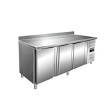 thumbnail of Saro Kühltisch mit 3 Türen und Aufkantung Modell SNACK, B 1795 x T 600 x H 990 - 1050 mm