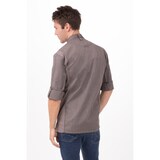 thumbnail of Chef Works® Kochjacke HARTFORD COOL VENT & lite, Reißverschluss, Graphitbraun, Größe M