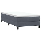 thumbnail of vidaXL Boxspringbett ohne Matratze Dunkelgrau 100x220 cm Samt