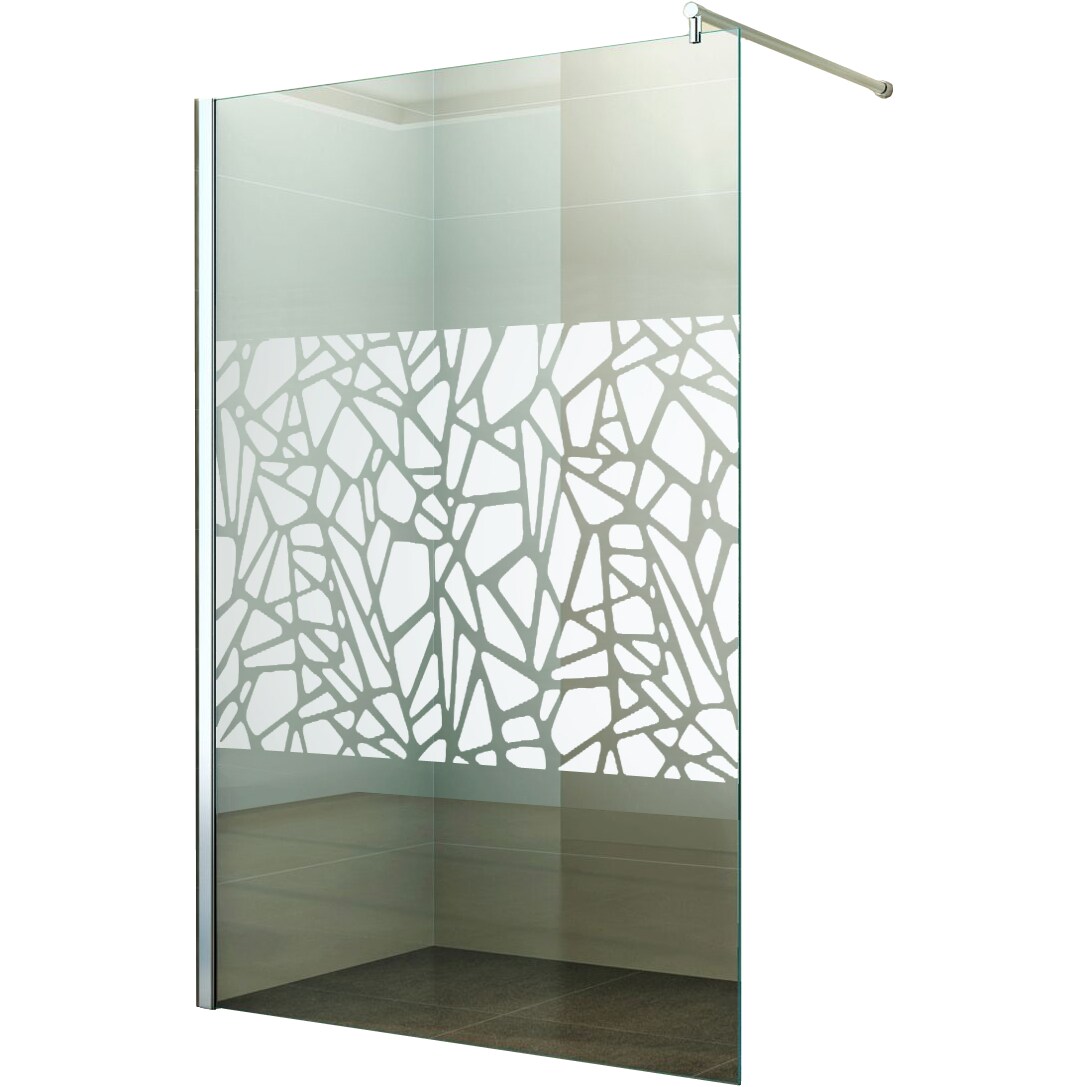 Duschabtrennung Walk-In Seitenwand Breite: 80 cm Glas: Scherben