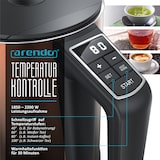 thumbnail of Arendo Wasserkocher 1,5 l 2200 W, Edelstahl, Doppelwand, Temperaturwahl 40 - 100°C mit Anzeige, kupfer