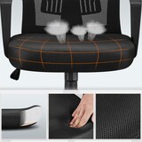 thumbnail of Yaheetech Bürostuhl, Schreibtischstuhl mit Armlehnen, Drehstuhl mit Netzrückenlehne, Computerstuhl Ergonomischer Design, belastbar bis 136 kg, Schwarz