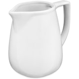 thumbnail of Jarra de leche grande de porcelana blanca de 460 ml: ideal para servir grandes cantidades de leche, crema o bebidas, para uso profesional y doméstico.