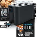 thumbnail of Arendo Frühstücksset, Wasserkocher ELEGANT 1,5 Liter, 4-Scheiben Langschlitz Toaster, Schwarz
