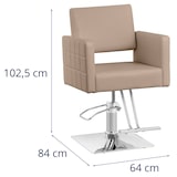 thumbnail of physa - Kappersstoel met voetsteun - zithoogte 49 - 63 cm - 150 kg - beige