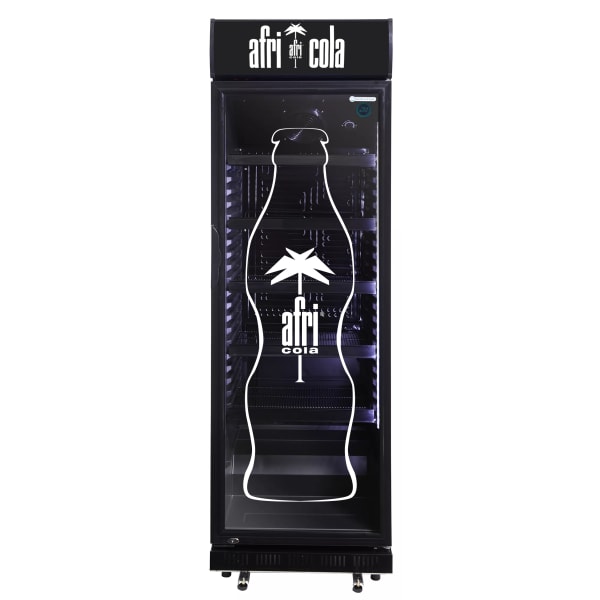 Gastro-Cool - Afri Cola Werbekühlschrank - groß  - mit Glastür - schwarz