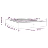 thumbnail of vidaXL Massivholzbett ohne Matratze 120x200 cm